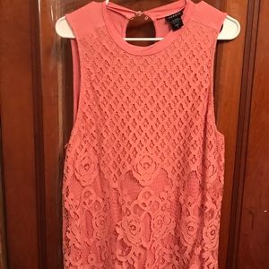Pink lace blouse
